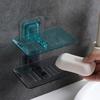 Seifenhalter, einfach zu installieren, selbstklebender Badezimmer-Seifenhalter aus PVC für Zuhause