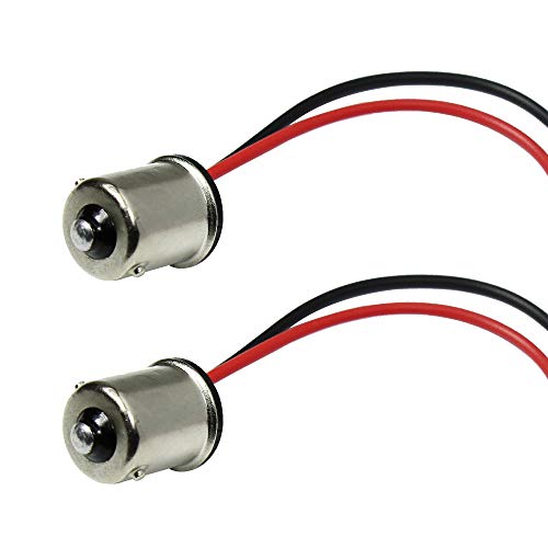 

YUNPICAR S25 1156 BA15S Сборка фары Штекерный адаптер гнезда Идеально подходит для указателей поворота, стоп-сигналов, задних фонарей, 2 шт. (Разъем 1156, штырьковый)