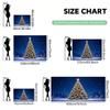 1Pcs Holiday Tree Decorations Decoration Background Winter Backdrop For Photo Studio Photo Booth Party