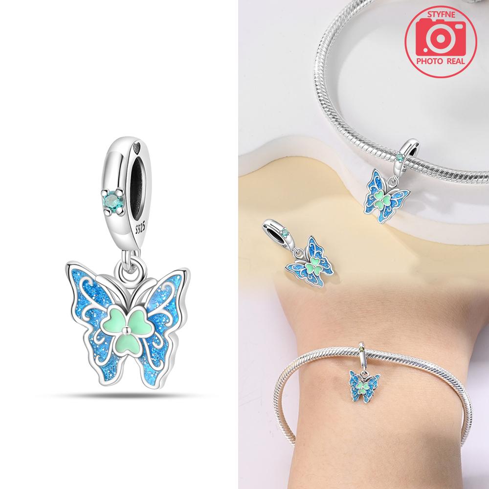 Kupferfarbener Dunkle Nacht Schmetterling Anhänger Passend für Charms Kupferfarben Original Armband Für Schmuckherstellung