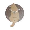Pendulum Clock, Shetland Sheepdog (Sheltie) Wall Clock, Beige, Stylish Wooden Analog Clock, Silent, Wall-Mounted, Interior Decor, Bedroom, Home, Room