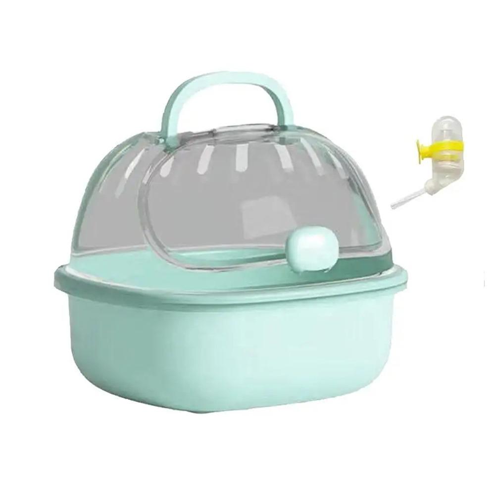 Portable Hamster Travel Carrier Breathable Small Pet Carrying Box Hedgehog