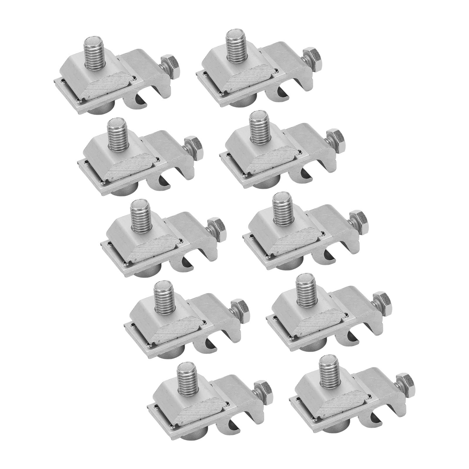 

10Pcs Solar Mounting System Grounding Clip Lug Bracket Clamps Photovoltaic Support Parts