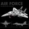 Large F15 J-20 Military Combat Aircraft Building Blocks Assembled Toys Boys Benefit Intelligence Children Gifts P-51 Fighter