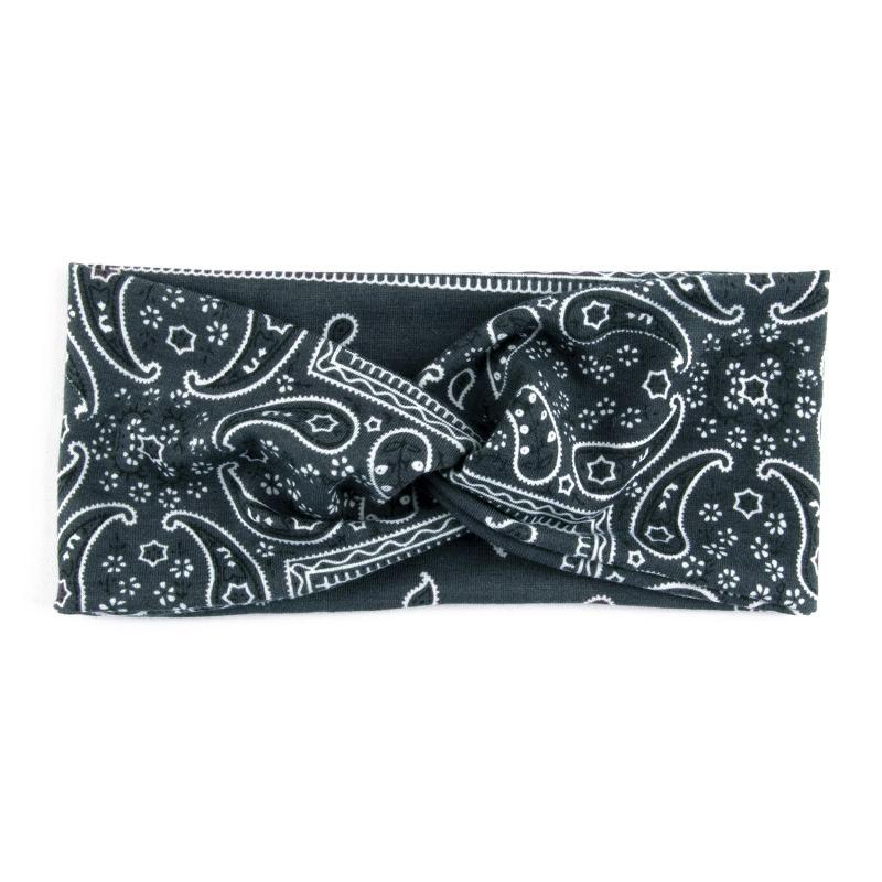 Paisley Cashew Flowers Hair Bands Pilates Elastic Yoga Headband Fitness Running Cycling Sweatband Turban Makeup Hair Hoop Makeup