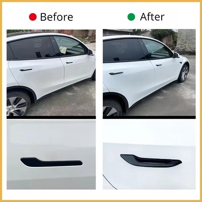 For Tesla Model 3 Y Antifreeze Door Handle Frost-proof Handle Sticker Patch Cover ABS 4PCS Doorknob New Model3 Y Juniper 2025
