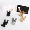 10Pcs Price Tag Holder Foldable Stable Fixing Electroplated Retail Shop Promotions Label Clip for Cake Shop