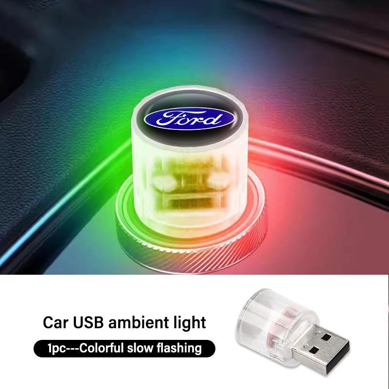 Car Portable Environment Light Plug Play Colorful Decor Lamp For Ford Escort KA Flex Everest KA Expedition Falcon Fusion