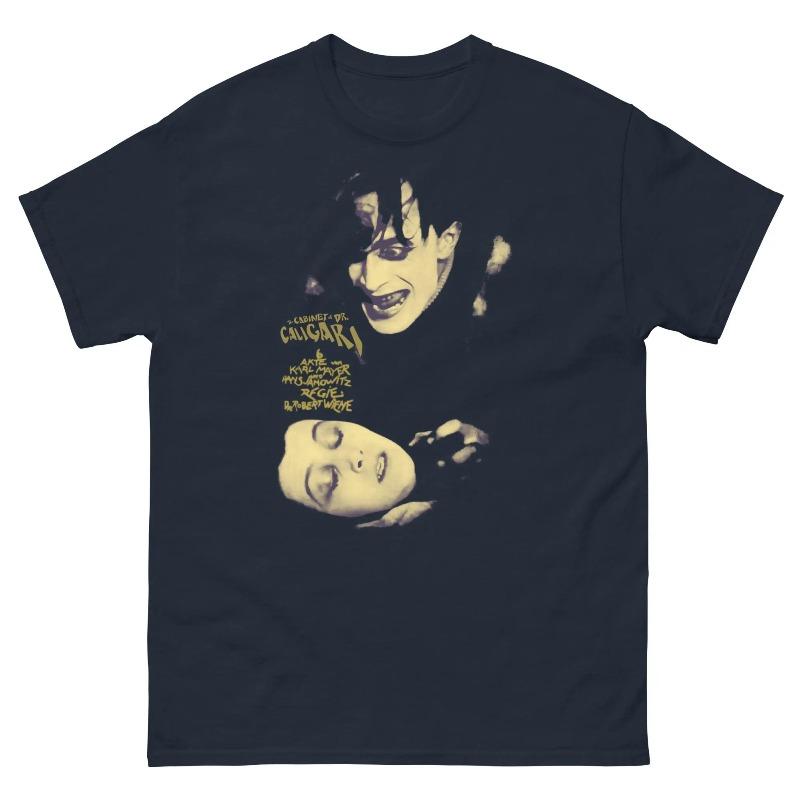 Retro Dr Caligari Horror Movie Tshirt for Summer New Retro Casual and Fashionable Tshirt Suitable for Both Unisex and Women