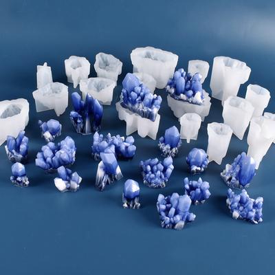 Stampi in silicone per cristalli di collina, stampi per colata epossidica di montagna, stampi in resina per giardini rocciosi, decorazioni fai da te per sapone