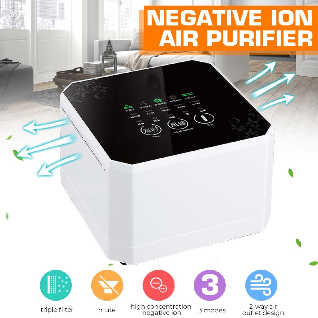 Air Purifier Sterilizer Generator Ionizer HEPA Filter For Home Office Mini Desktop Air Purifier Negative Ion Generator