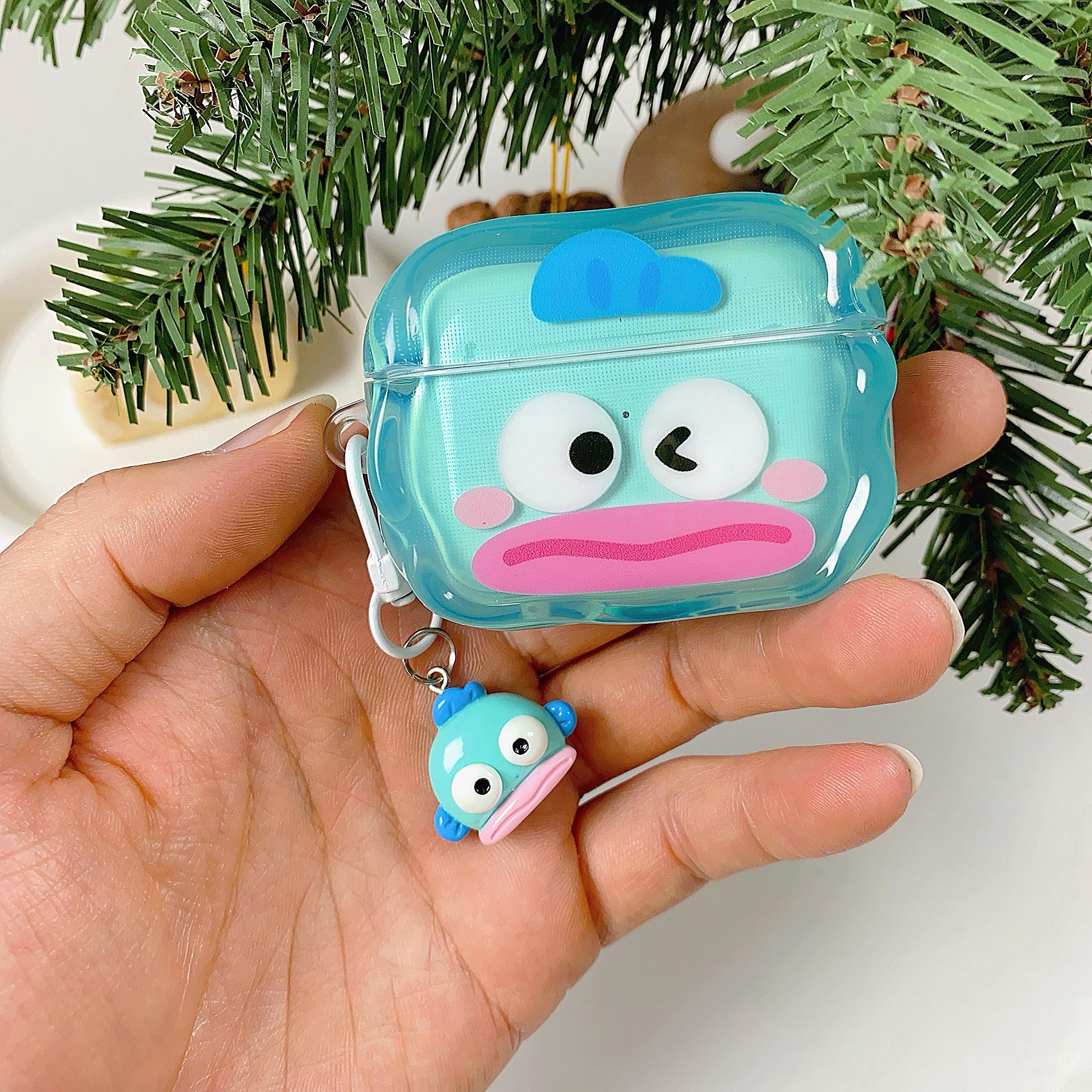 

Cartoon Version Style Fun Ugly Fish Anti-Drop Transparent High-Quality Headphones Case For Hangyodon For Airpods 4,1,2,3,Pro,Pro 2,Pro 3 Airpods 1 2