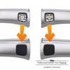 2Pairs Keyless Go Door Handle Button Cover For Mercedes W220 S350 S430 S500 S55