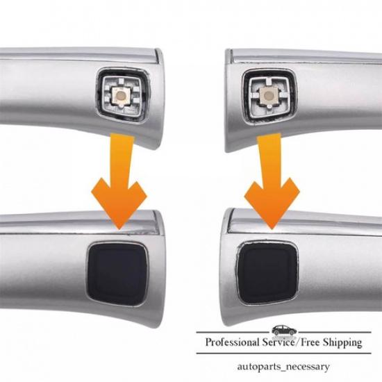 2Pairs Keyless Go Door Handle Button Cover For Mercedes W220 S350 S430 S500 S55