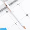 100Pcs/Lot New Slim Metal Ballpoint Pens Rose Gold Silver Advertising High Quality School Office Supplies Free Customized Logo