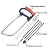 7-in-1 Multifunction Hand Saw Kit with Steel Hacksaw for Metal Wood Glass DIY Crafting Model Making Includes 6 Blades