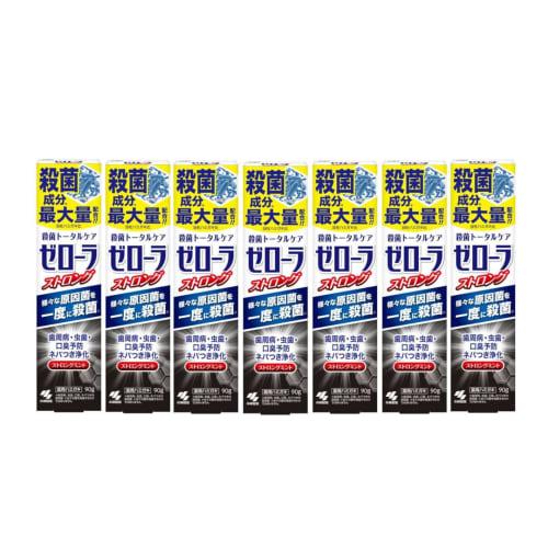

[7-Pack] Zerola Strong Mint, 90g x 7, for preventing periodontal disease, cavities, and bad breath. Kobayashi Pharmaceutical.