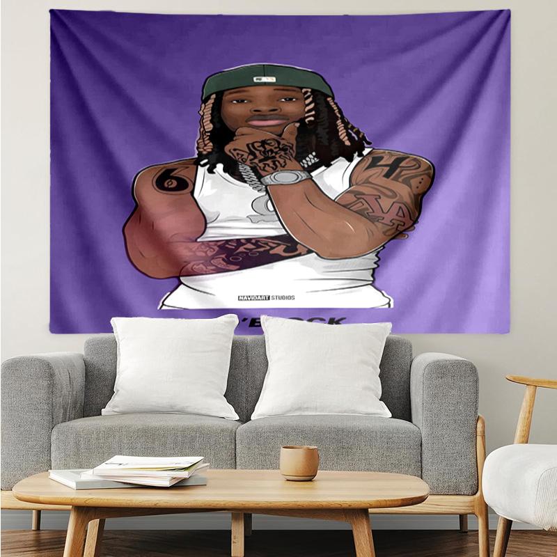 Rapper With Chains And Tattoos Tapestry Hanging for Bedroom,Livingroom, Playroom,Decor Art Room Wall Tapestry Holiday and Birthday Gifts