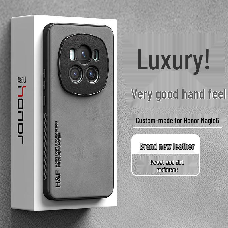 

Чехол для телефона Honor серии Magic из замши с эффектом кожи, с полной оберткой