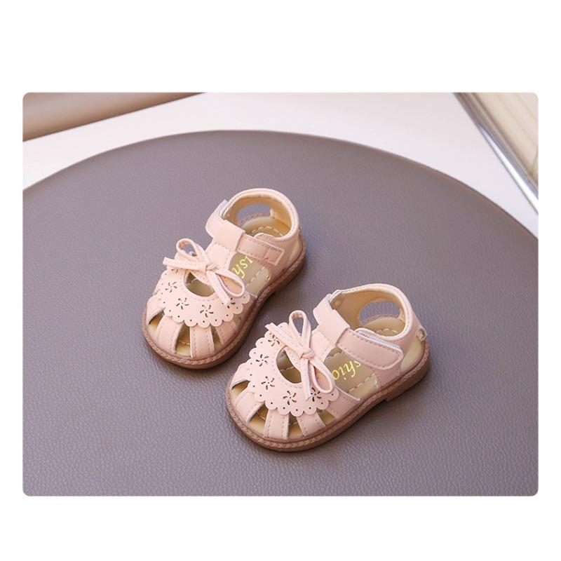 Girls' Princess Hollow-Out First Walkers Anti-Kick Baby Sandals for Toddlers Beach Shoes Girl's Dress Shoes