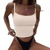 Women Sexy Slim Fit Cropped Single Strap Y2k Casual Camisole Top