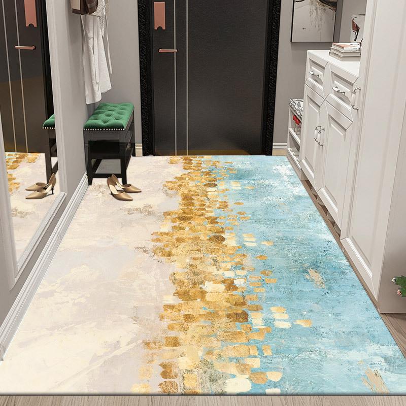 Leichte Luxus-Fußmatte Teppich Wohnzimmer Schlafzimmer Badezimmer Matte Flur Fußmatte Matten Home Entranc Teppich