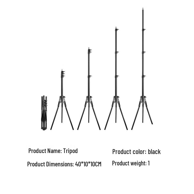 Zhi Xin Yun Cai Carbon Steel Foldable Light Stand Tripod