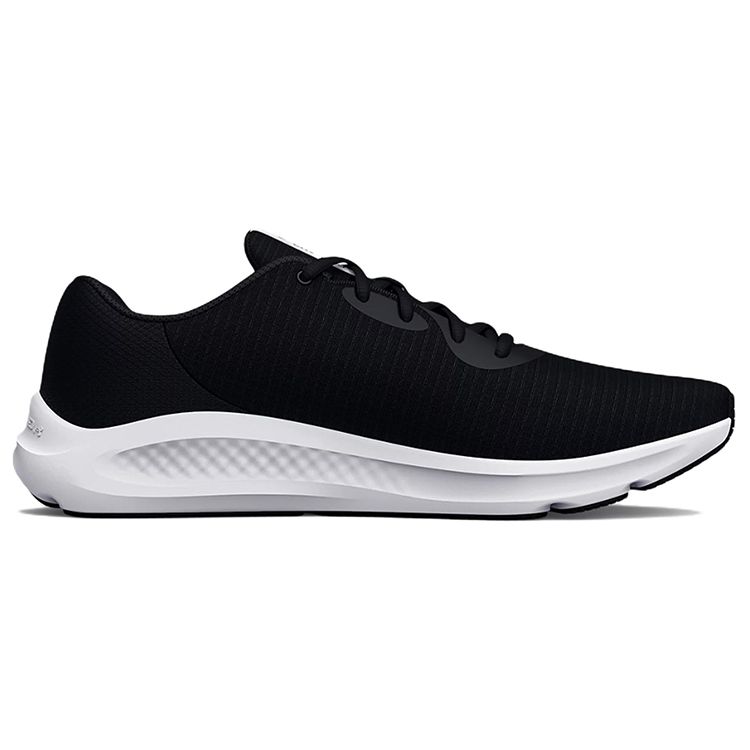 Under Armour Charged Pursuit 3 Tech Black White Men Sneakers 3025424-001