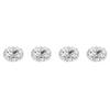 A74E-Crystal Rhinestone Button Flat Back Decoration DIY 15Mm 80 Pcs Clear