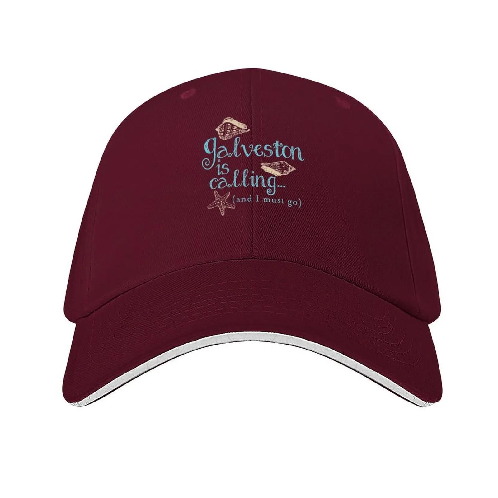 Galveston Texas is Calling Baseball Cap Military Tactical Cap golf hat genuine Christmas Hat Beach Bag Designer Unisex Womens