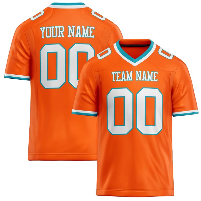 Camiseta de Rugby Personalizada con Nombre y Número del Equipo, Personalizable, DIY, Cuello en V, Naranja, Camiseta Deportiva para Hombre, Holgada, Secado Rápido