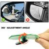 360 Degree HD Blind Spot Mirror Adjustable 2Pcs Car Rearview Convex Mirror for Reverse Wide Angle Vehicle Parking Rimless