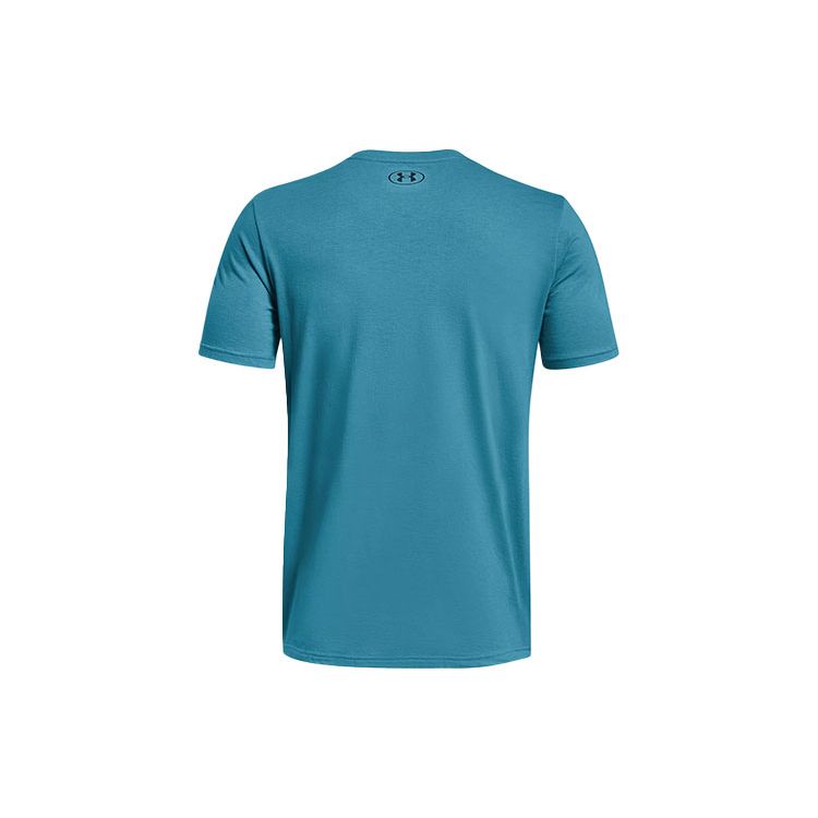 Under Armour Circle Originators Training Short Sleeve Printed Crew Neck T-Shirt Men Tops Blue 1352047-450