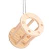 Wooden Pet Chinchilla Hamster Guinea Pigs Chew Play Grass Basket Cage Playground Toy(Suspended)