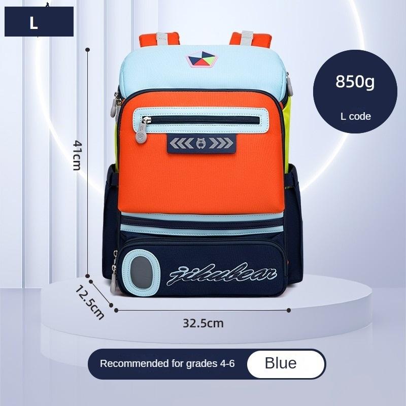 Lightweight Spine Protection Backpack for Primary School Kids Ergonomic Schoolbag