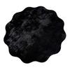 Yousheng Round Wavy Flower Placemat, Waterproof Oil-Proof Placemat, Artificial Leather Heat Insulation Table Mat Coaster for Dining Table