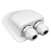 Solar Junction Box Dual Cable Entry Gland for Solar Project on Car RV Caravan Boat Cabin Roof Vehicle Yacht Camper Accessories