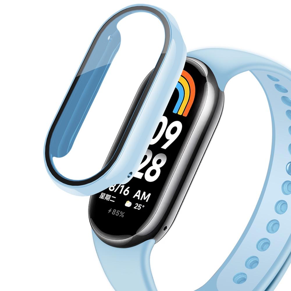Case cover+glass For Xiaomi Mi Band 8 7 6 Accessories Case+Film Full Coverage Protective Cover Miband 7 6 5 4 3 screen protector