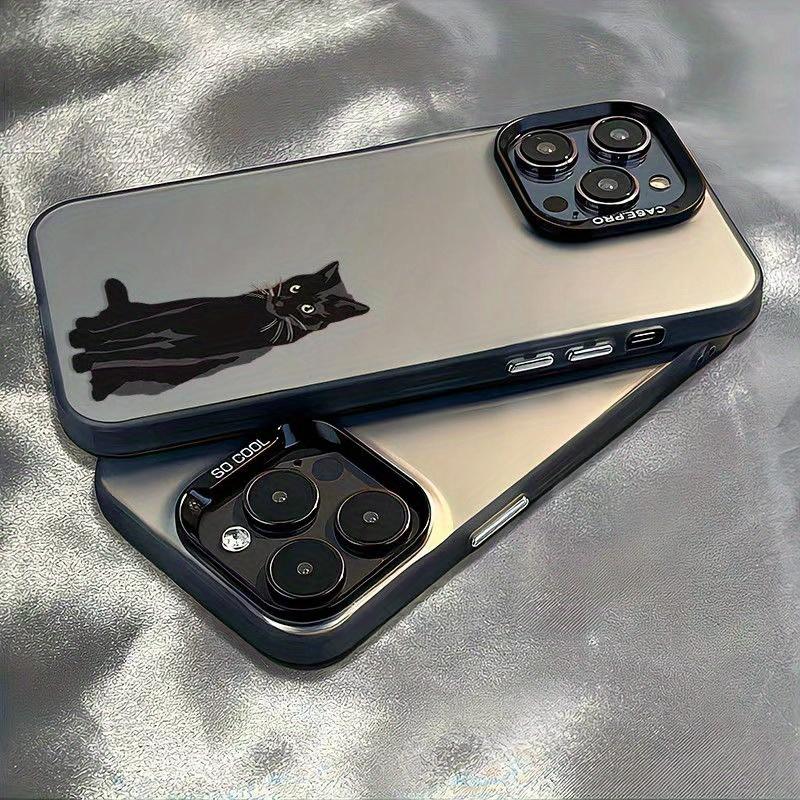 Black Cat Pattern Phone Case For iPhone 11 12 13 14 15 16 17 XS XR X 12 13 Plus Pro Max SE series Anti fall durable beautiful gorgeous