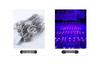 LED-Wasserfall-Lichtervorhang: 3x6 Dekorative Fließlichter für Innen/Außen für Garten, Flur, Einkaufszentrum, Park - 220V Stecker.