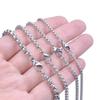 Width 2/2.5/3/4mm Silver Color Stainless Steel Box Chain Necklaces For Women Men Accessories 45/50/60/70/90cm Necklaces Jewelry