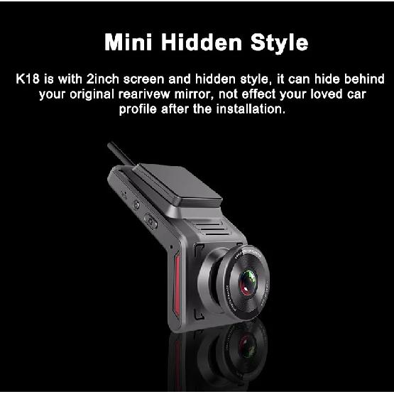 4G Hidden Dash Cam GPS Tracking Support Live Remote Monitoring With Two Camera Video Recording FHD 1080P WiFi Hotspot