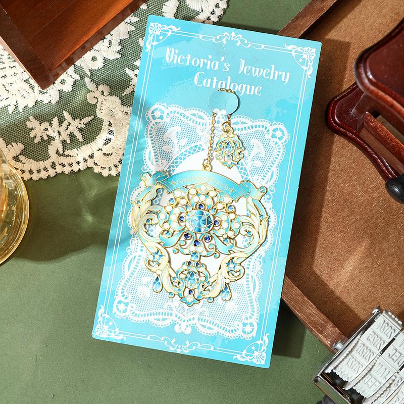 

Metal Bookmarks Exquisite Book Mark with Chain, Creative Retro Jewelry Bookmarks for Book Lovers, Gift for Readers Students