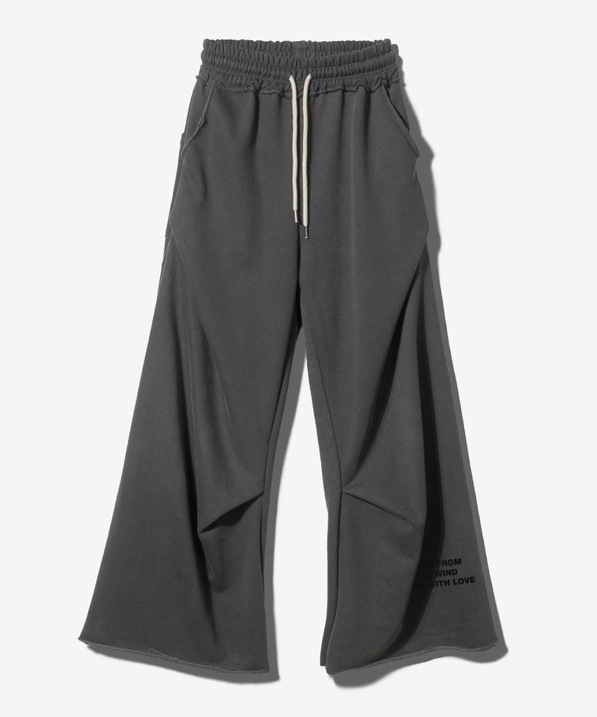 Paensyo Mwl Small Geometry Flare Sweat Pants - Pigment Black