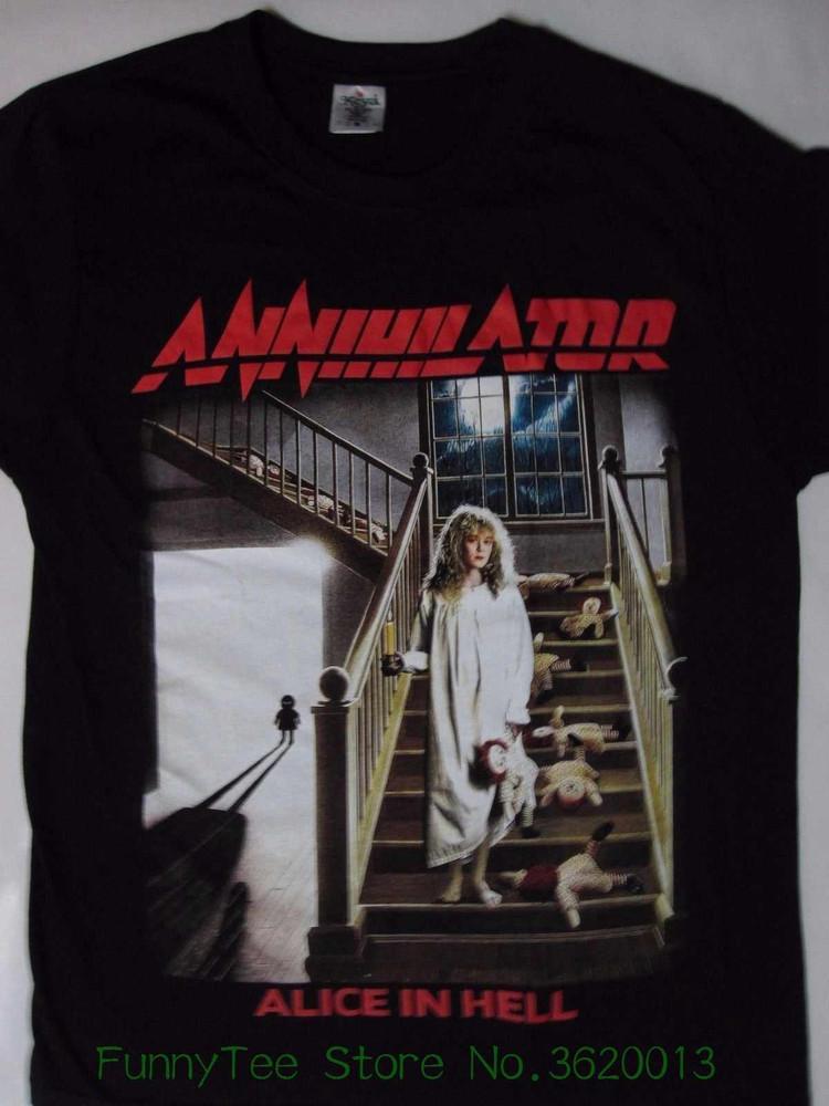 

Hot Annihilator alice in hell shirt Gift fans shirt Black All size Shirt E120 Unisex T-Shirt XXL