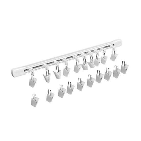 

Yousheng Hair Rope Rack Hanger for Closet 20 Clips Hair Bow Organizer Sliding Hair Accessories Storage Holder for Scarves Hair Bows Headbands S