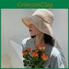 Fashionable Beige Sun Hat For Women Wide Brim Fisherman Hat Lightweight And Breathable