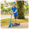 Blue 2-Wheeled Foldable Kids Scooter with LED Glowing Wheels
