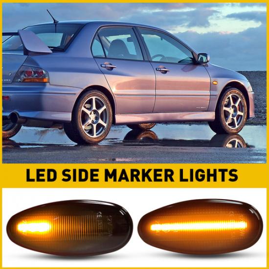 

Clear LED Fender Side Marker Light For Mitsubishi Outlander Lancer 2003-2006 EXV