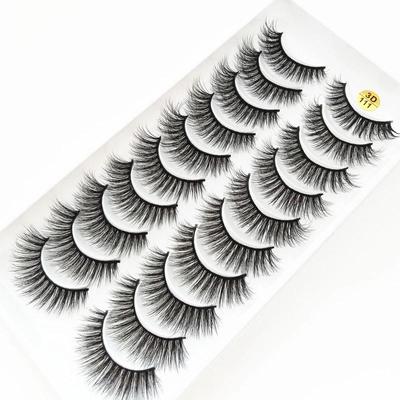 Natural 3D Mink Lashes 5/10Pairs Eyelashes Dramatic False Eyelashes Faux Cils Makeup Wholesale Fake Eyelash Extension